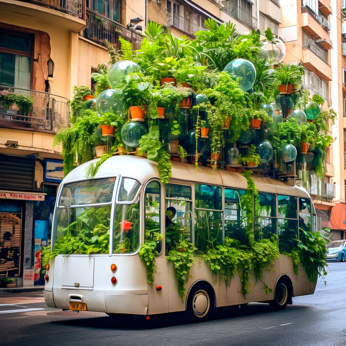 Greenhouse buses project by Emilio Alarcon