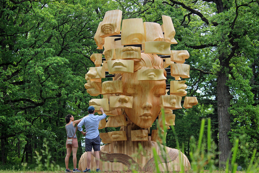 Majestic Human + Nature Exhibition by Daniel Popper Public Art Installation