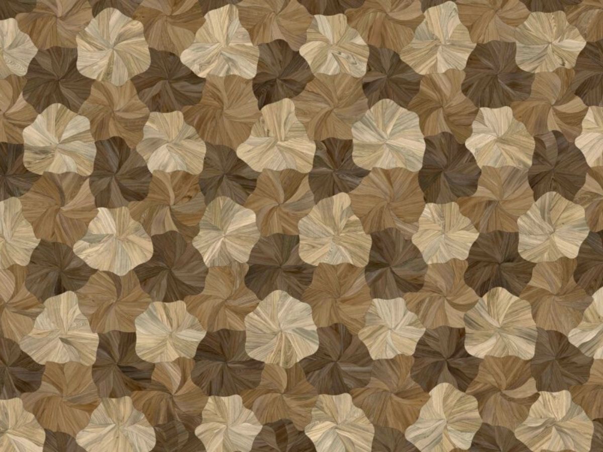 Amazing wooden pattern in blooming project