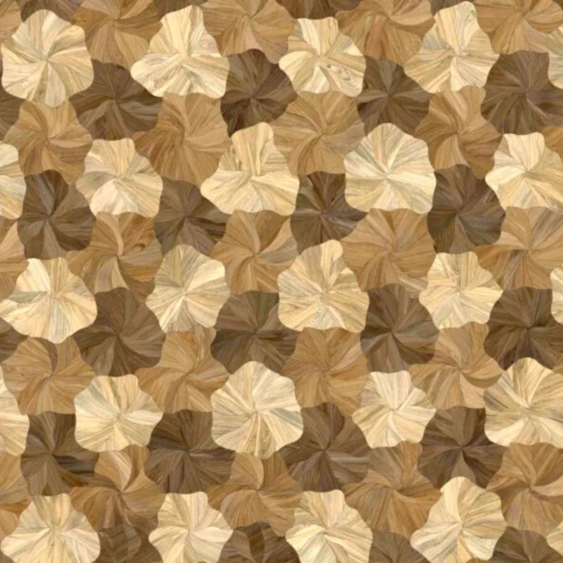 Different wooden tile colors in Blooming project
