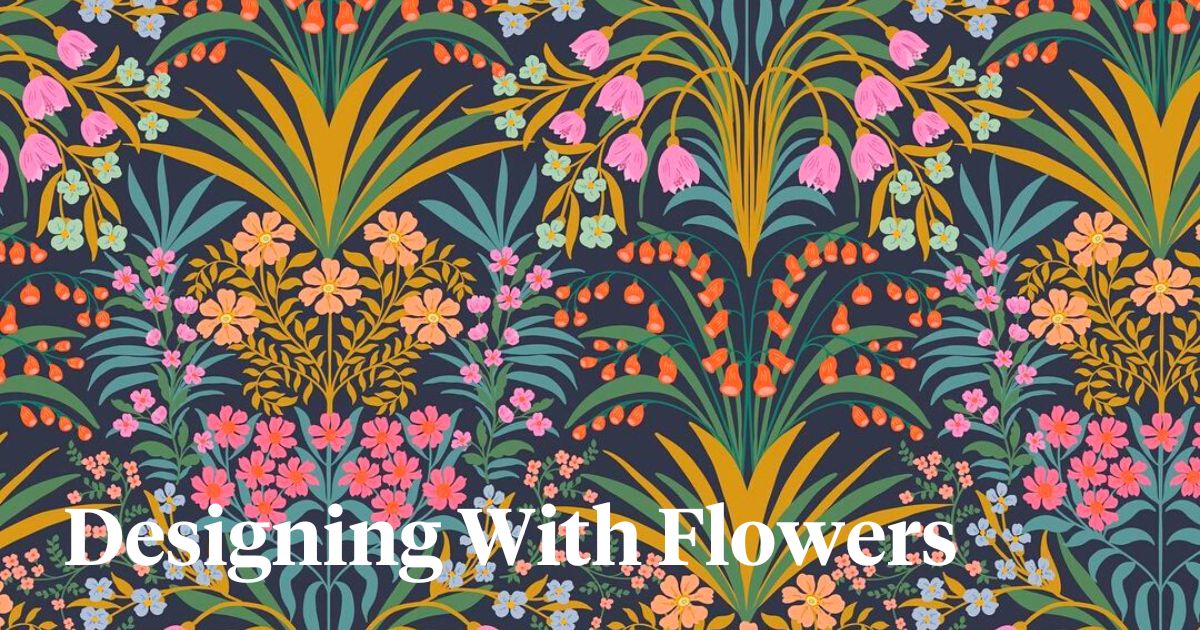 Designing art with flowers
