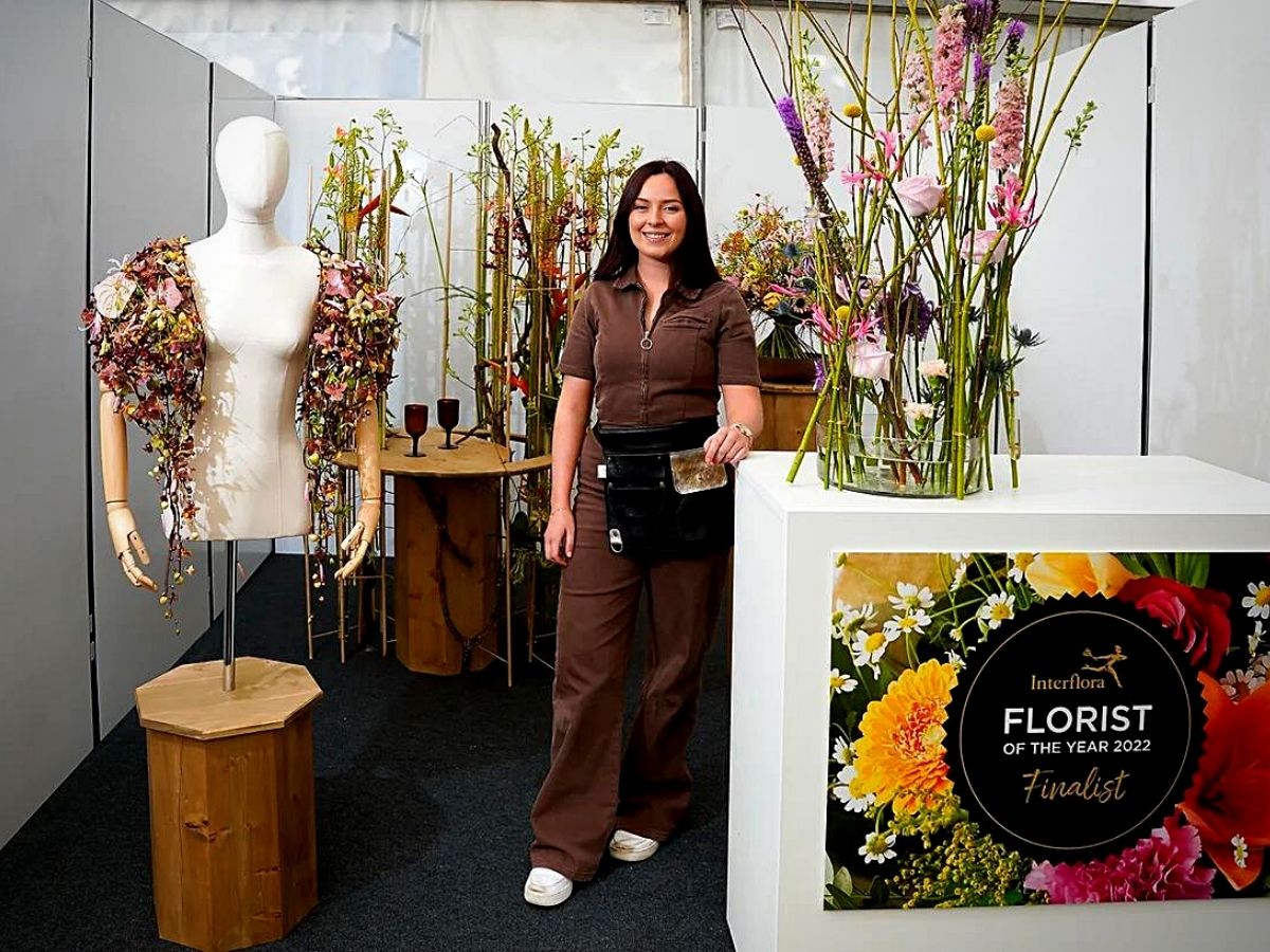 Elizabeth Newcombe Represents the UK at the Interflora World Cup 2023