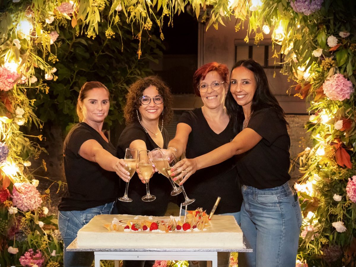 Emanuela Araujo and Her Team Celebrating 25 Years of Flower Business
