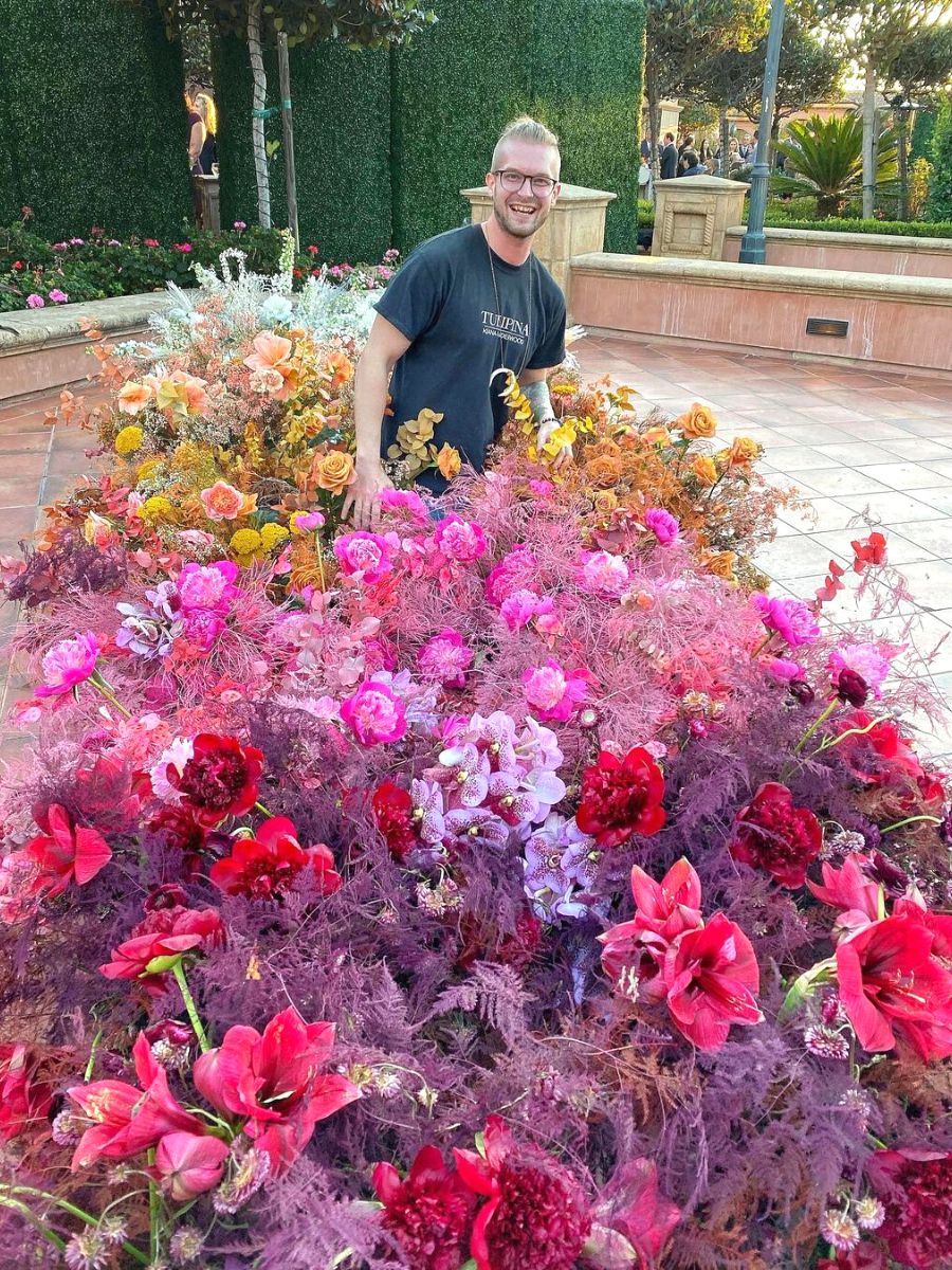 Conner Nesbit among hundreds of colorful blooms