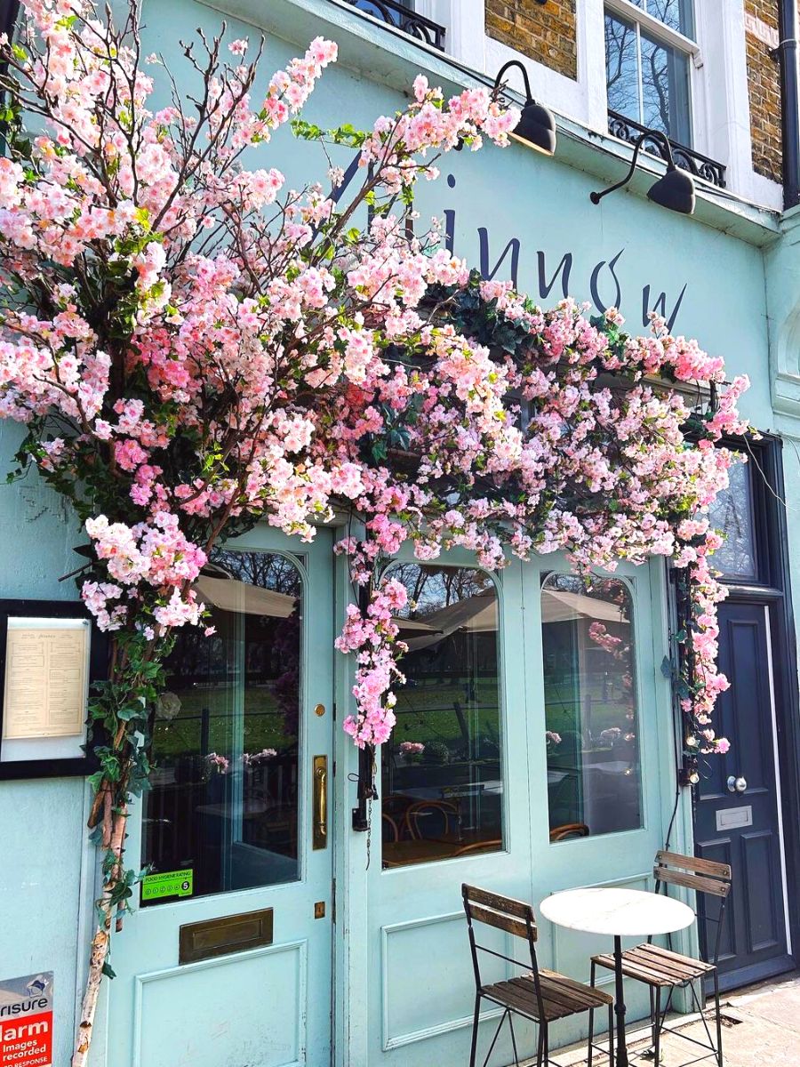 One of eight most amazing floral facades is Minnow Clapham