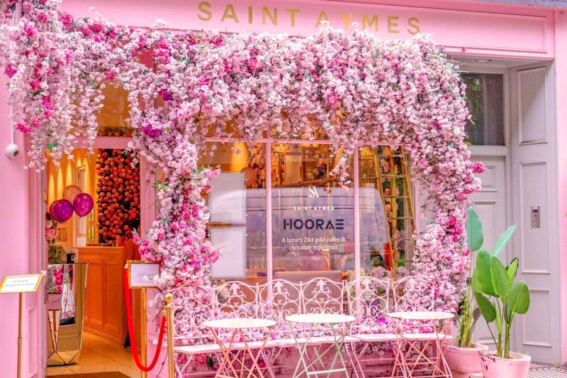 Saint Aymes floral facade