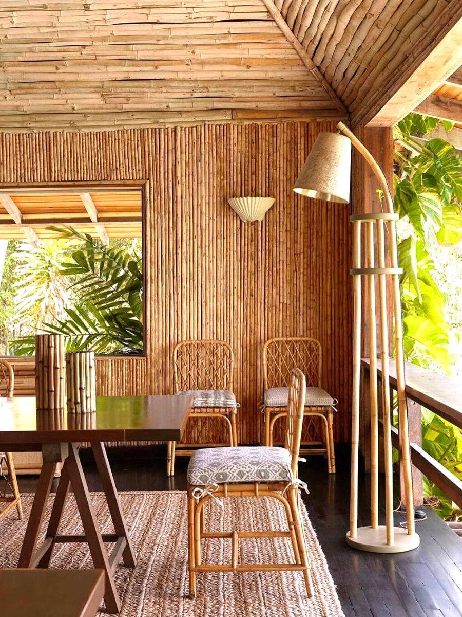 Architecture using bamboo trees