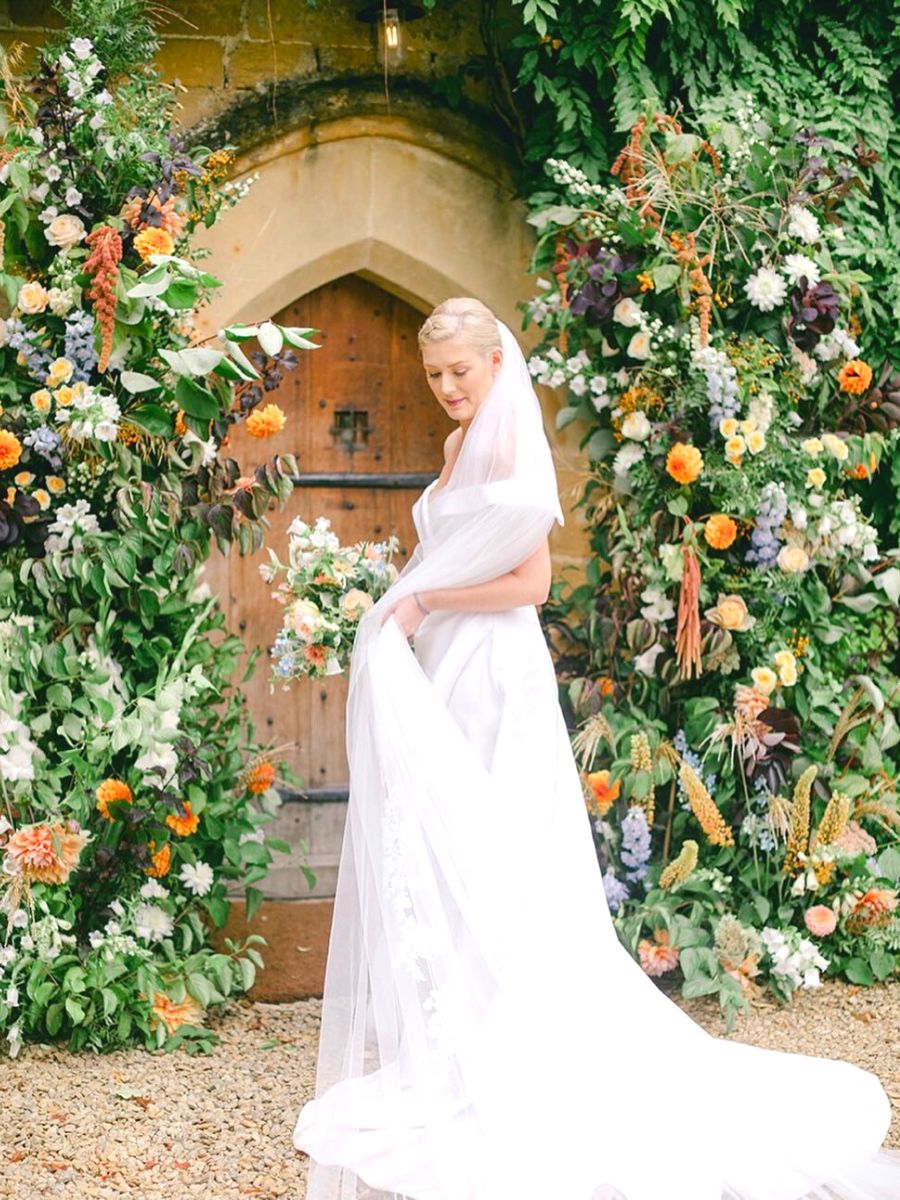 Outdoor flower decor by The Rose Shed