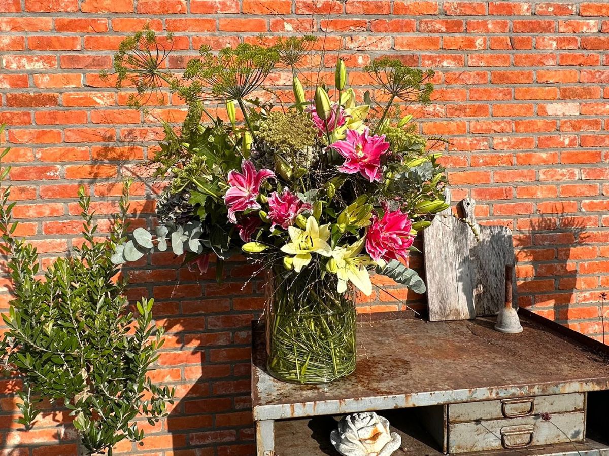 Bouquet With Lilies by Martijn Schevernels