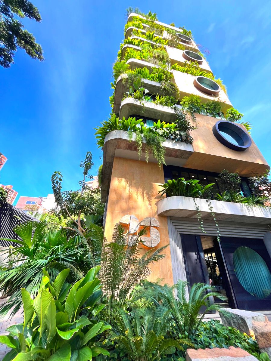 Twenty three hotel Medellin with plants