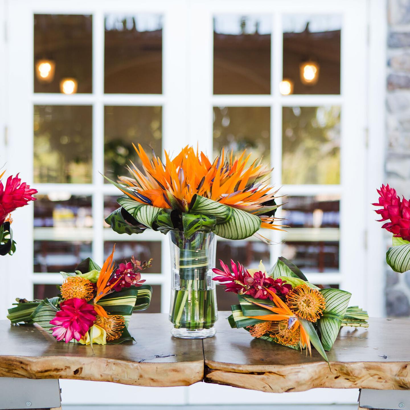 Bouquets with Strelitzia Flowers