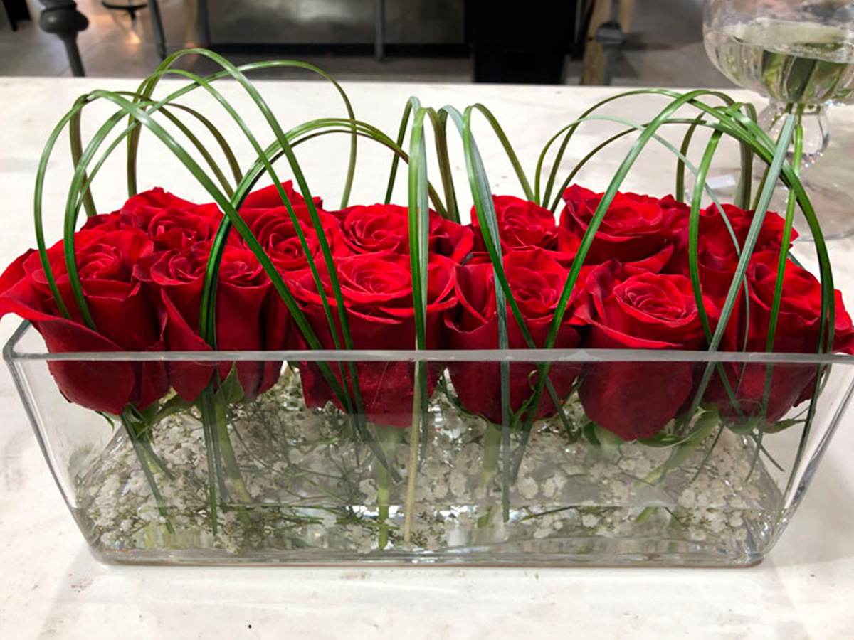 AZ Florist workshop red rose design