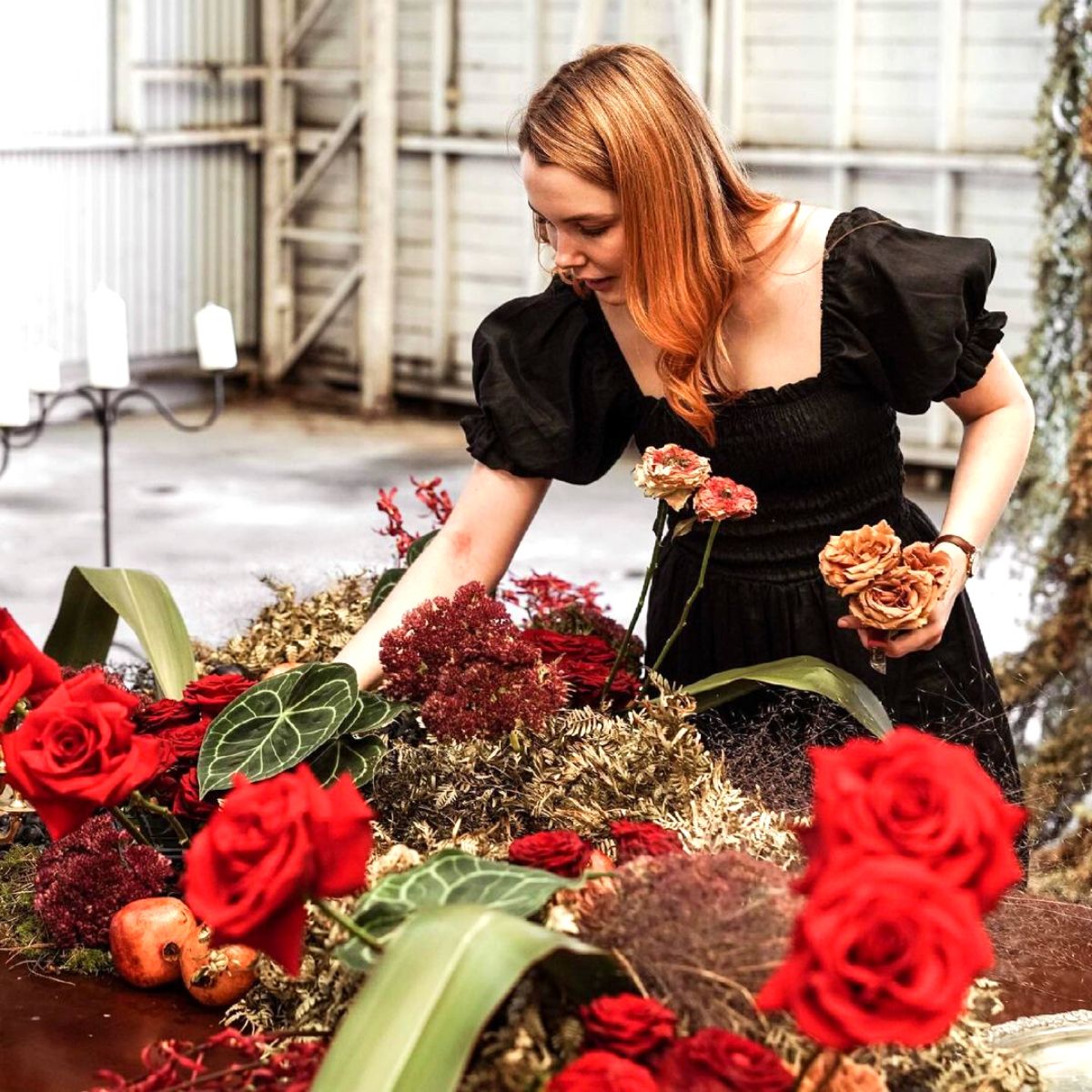 Maddy Walsh working her magic with flowers