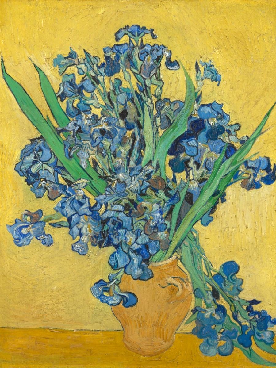 Blue irises by Vincent Van Gogh