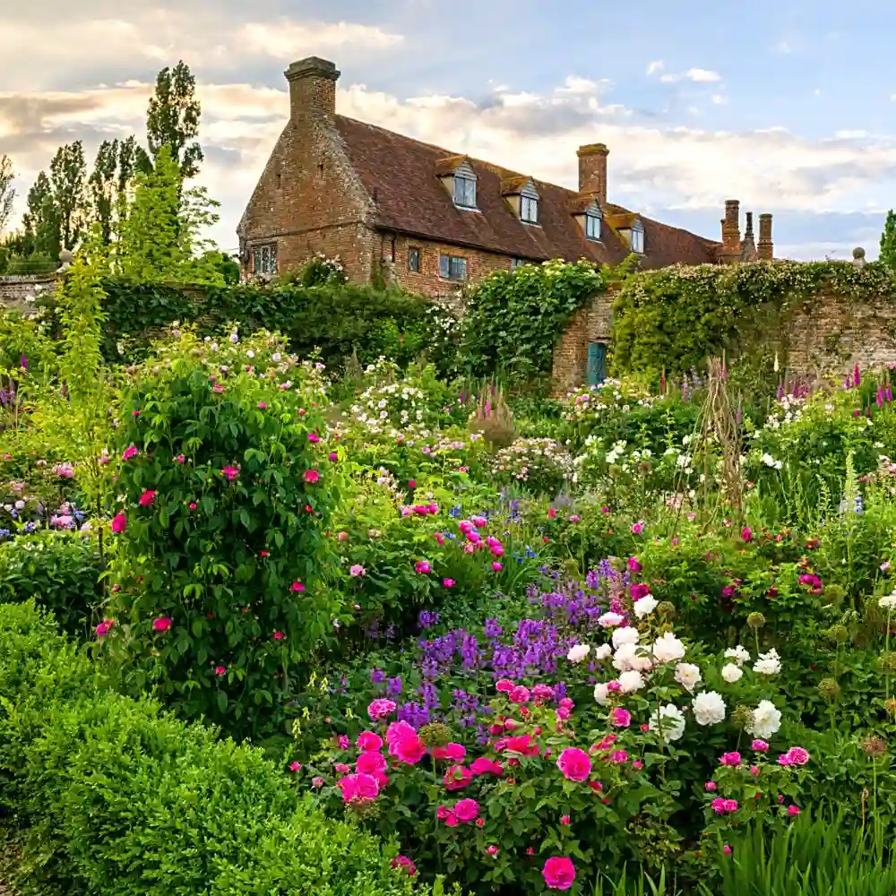 The whimsical charm of cottage gardens.