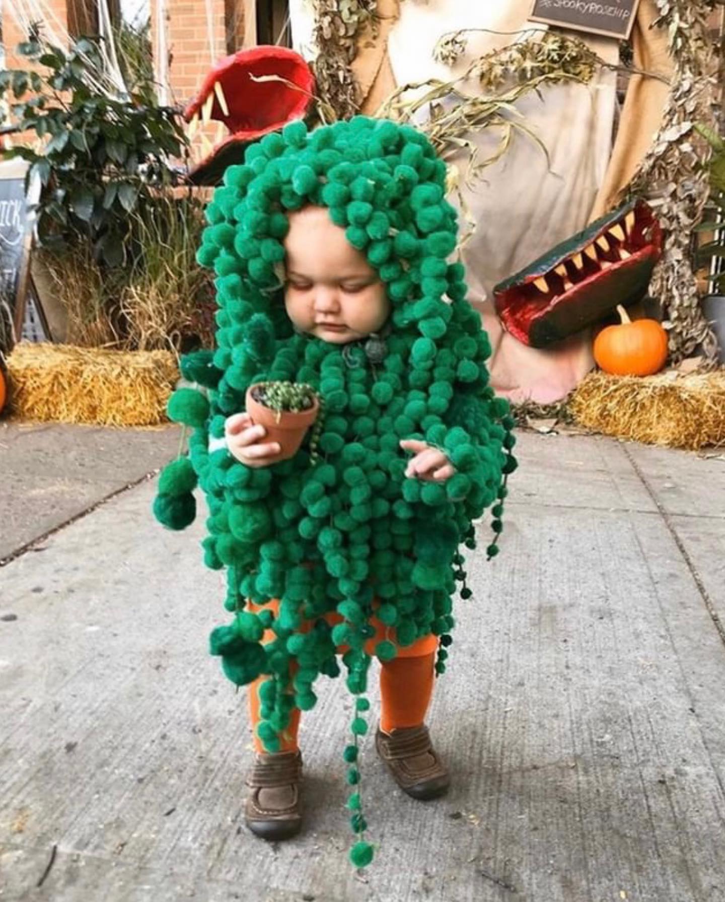 halloween kids green costume