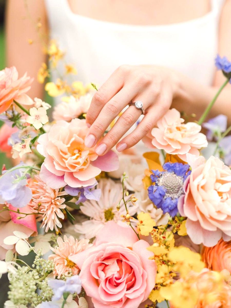 Engagement flower bouquet