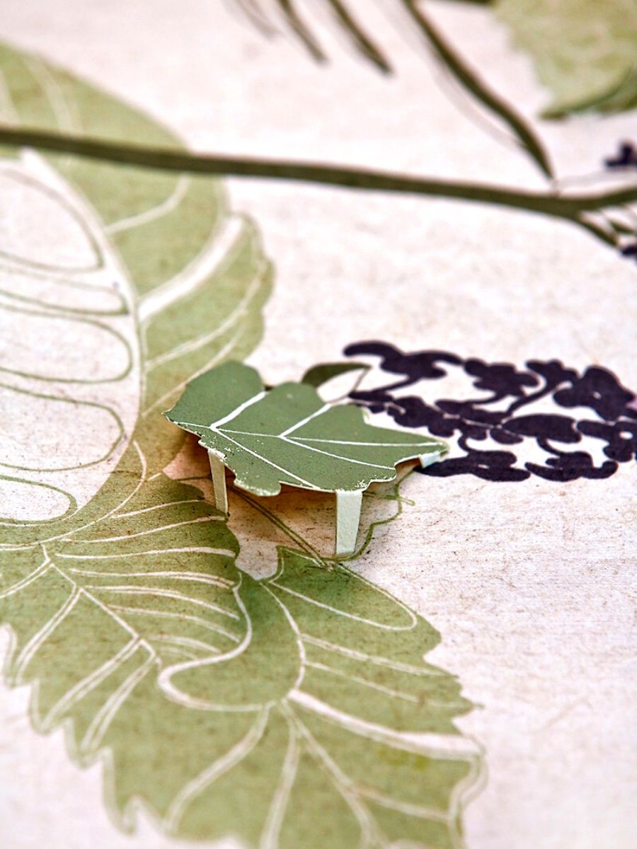 Peppermint traced leaves by Elena Brebenel