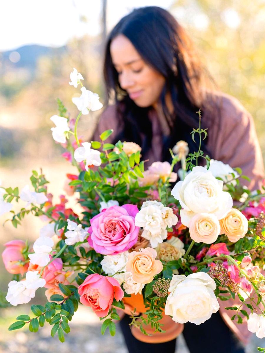 Colorful floral arrangement by Lily Roden