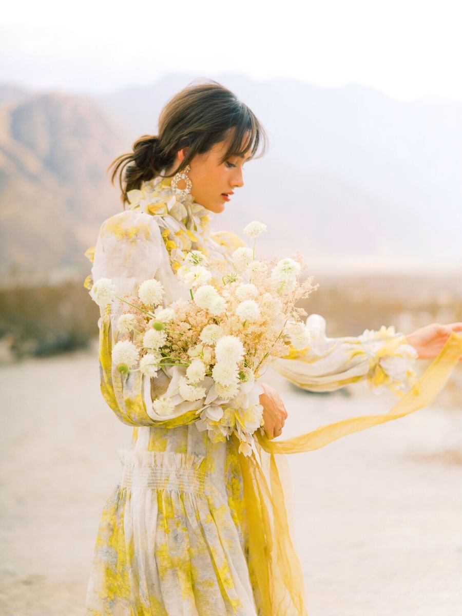 Lily Rodens arrangement for a photoshoot