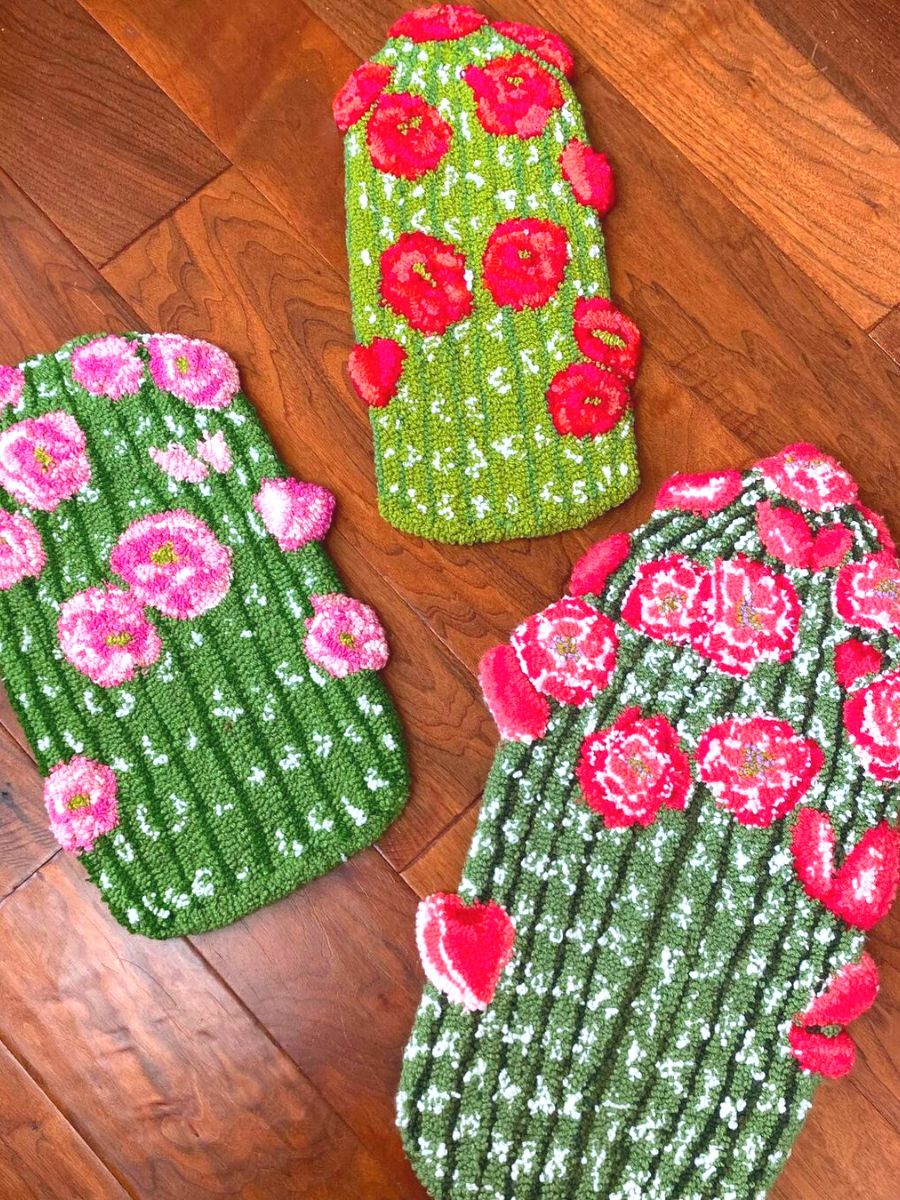 Brilliantly crafted cacti rugs