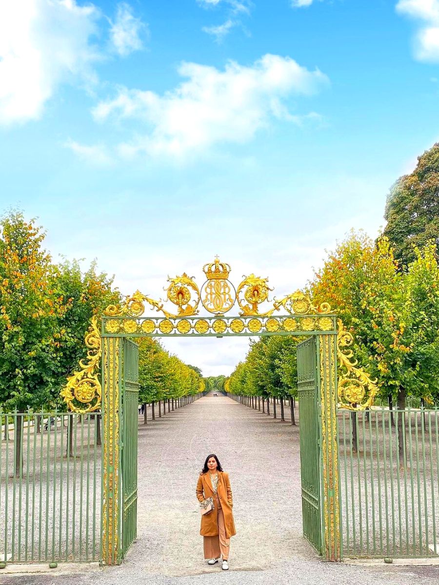 Swedens Drottningholm Palace entrance