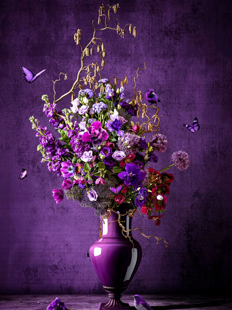 Purple Vision still life flowers