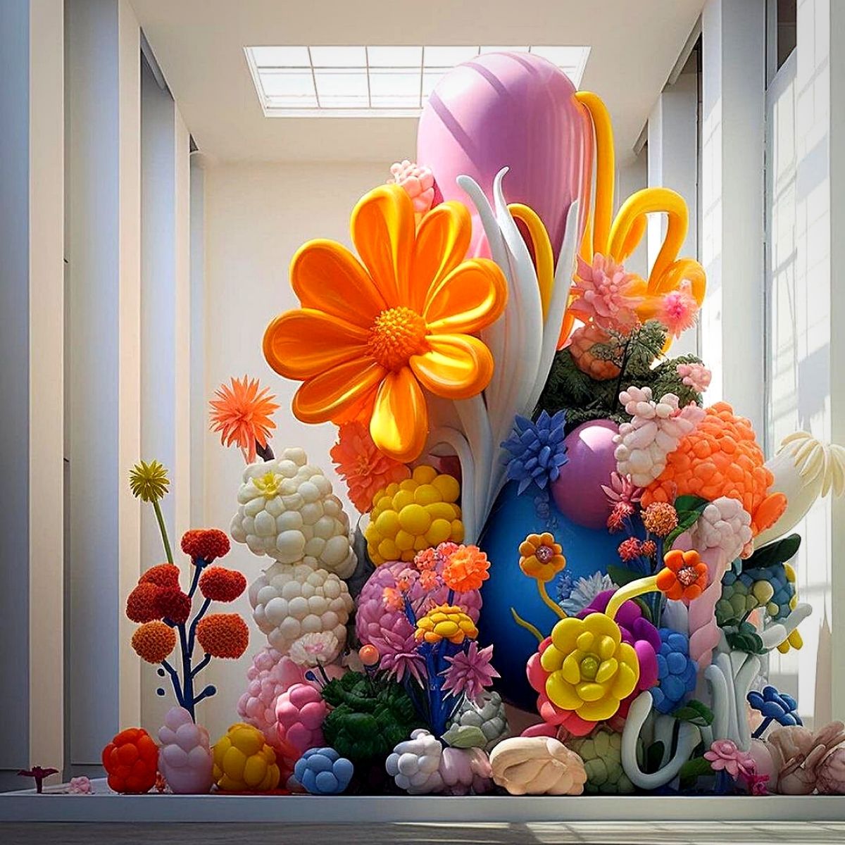 Ken Kelleher's artistic floral art creations