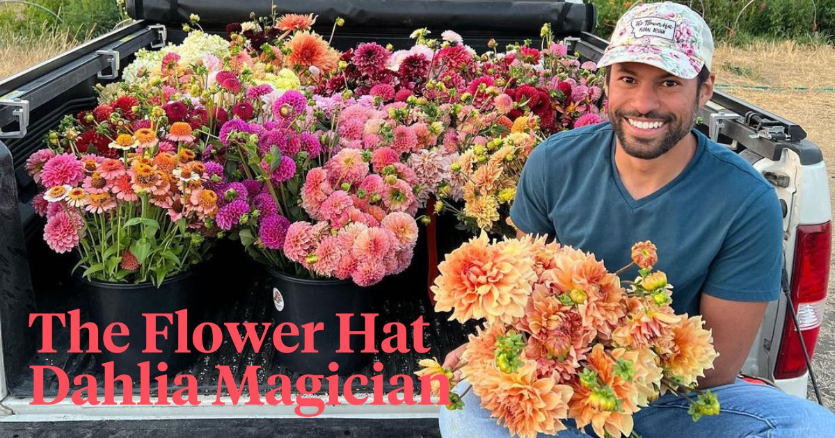 Julio Freitas of the Flower Hat