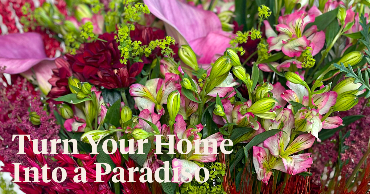 Arrangement using Florinca Pink Paradiso