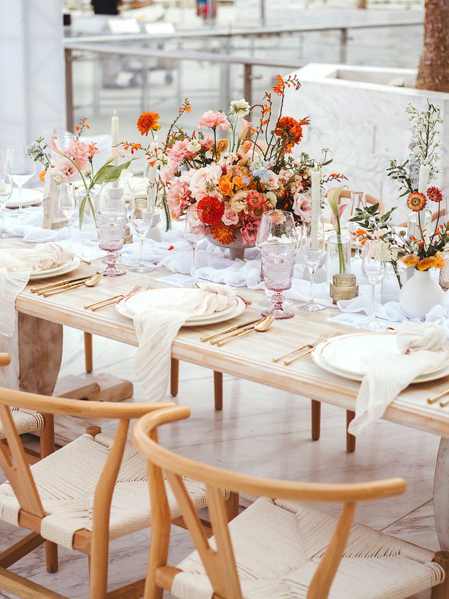 Wedding center table florals