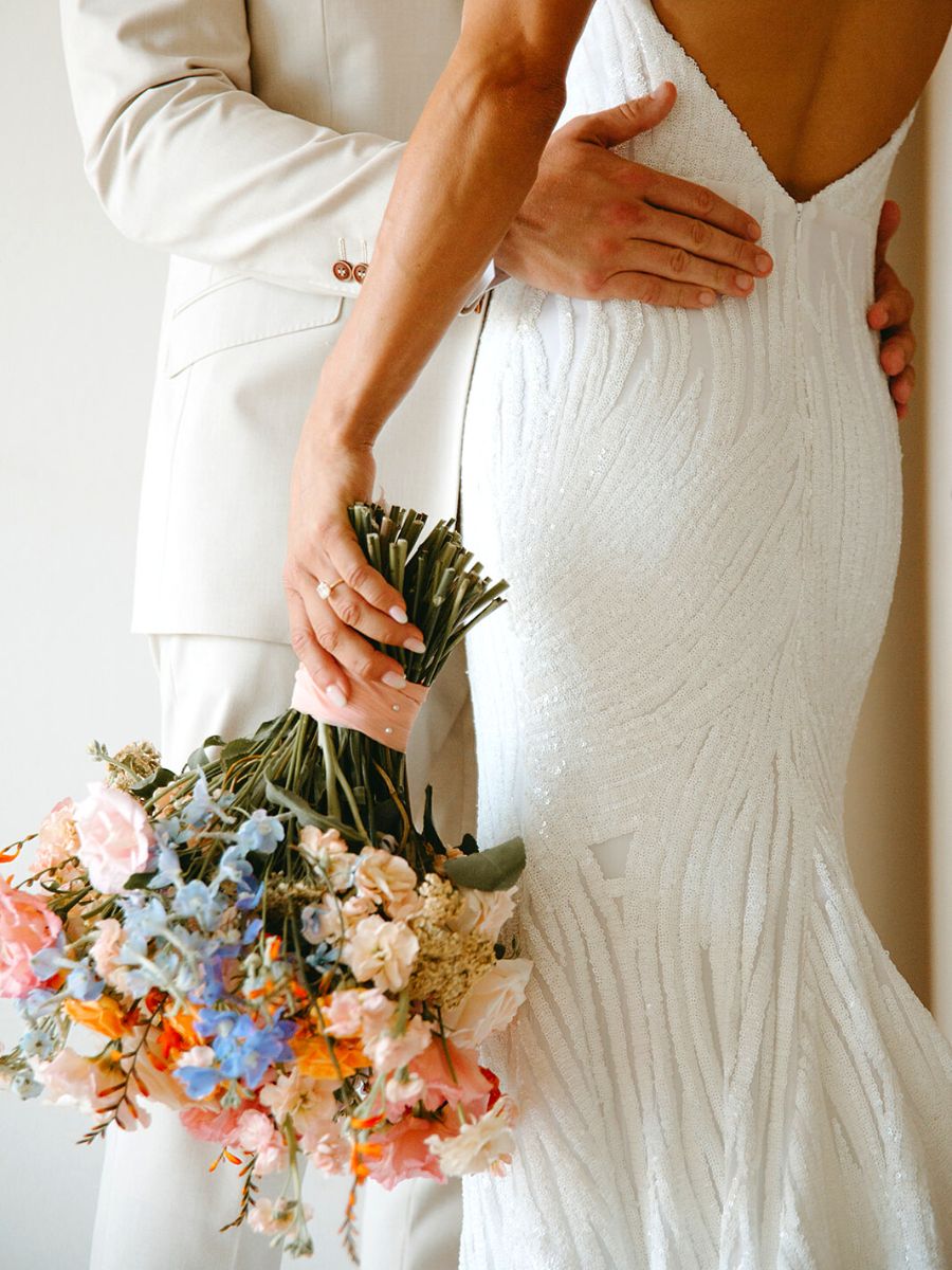 Bridal bouquet in Thursd Floral Trend Color Palette