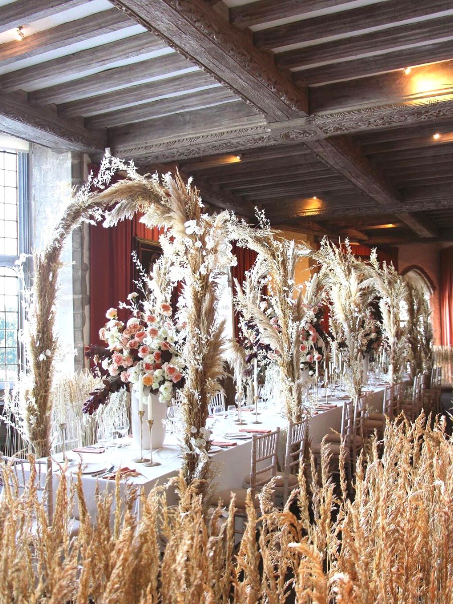 Floral decor by Dennis Kneepkens for Leeds Castle