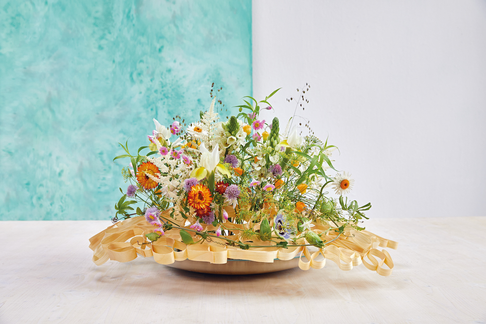 BLOOM’s Striking Summer Floral Designs Flower Frog arrangement