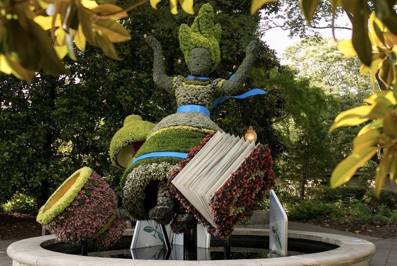 Incredible Botanical Sculptures at the Atlanta Botanical Garden Alice in Wonderland Exhibition