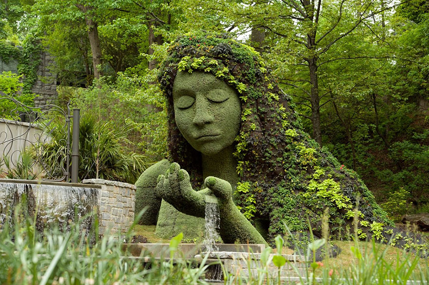 Incredible Botanical Sculptures at the Atlanta Botanical Garden Earth Goddess Sculpture