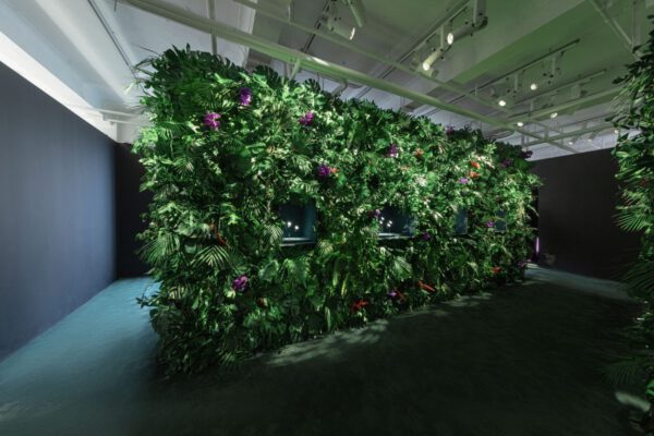 Inside the Blooming Mind of a Floral Fashion Icon - christian dior - green foliage wall - on thursd