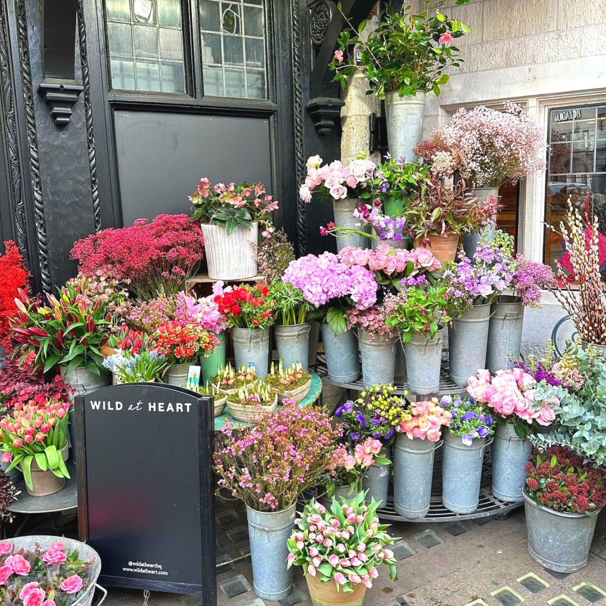 Liberty London flower shop by Nikki Tibbles