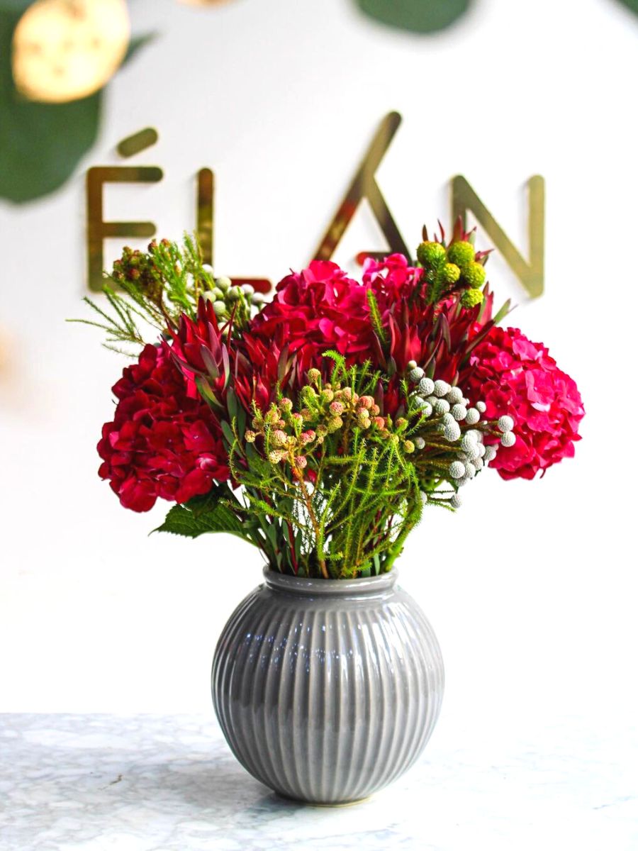Elan Flowers red floral arrangement