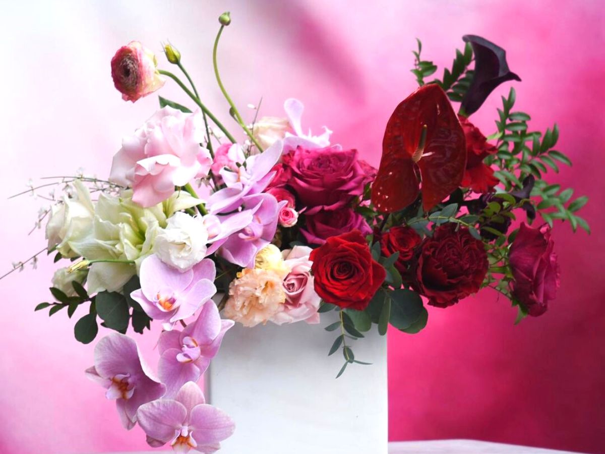 Floral arrangements sold at Rosehip Social flower shop