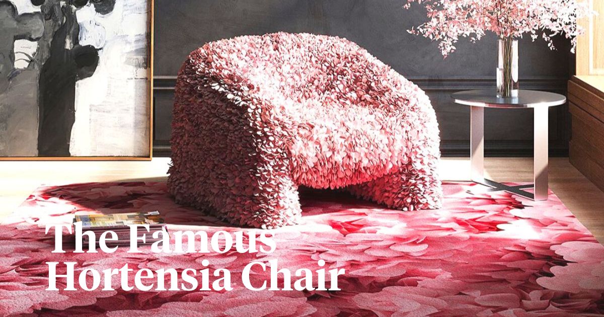 The famous hortensia chair by Andres Reisinger