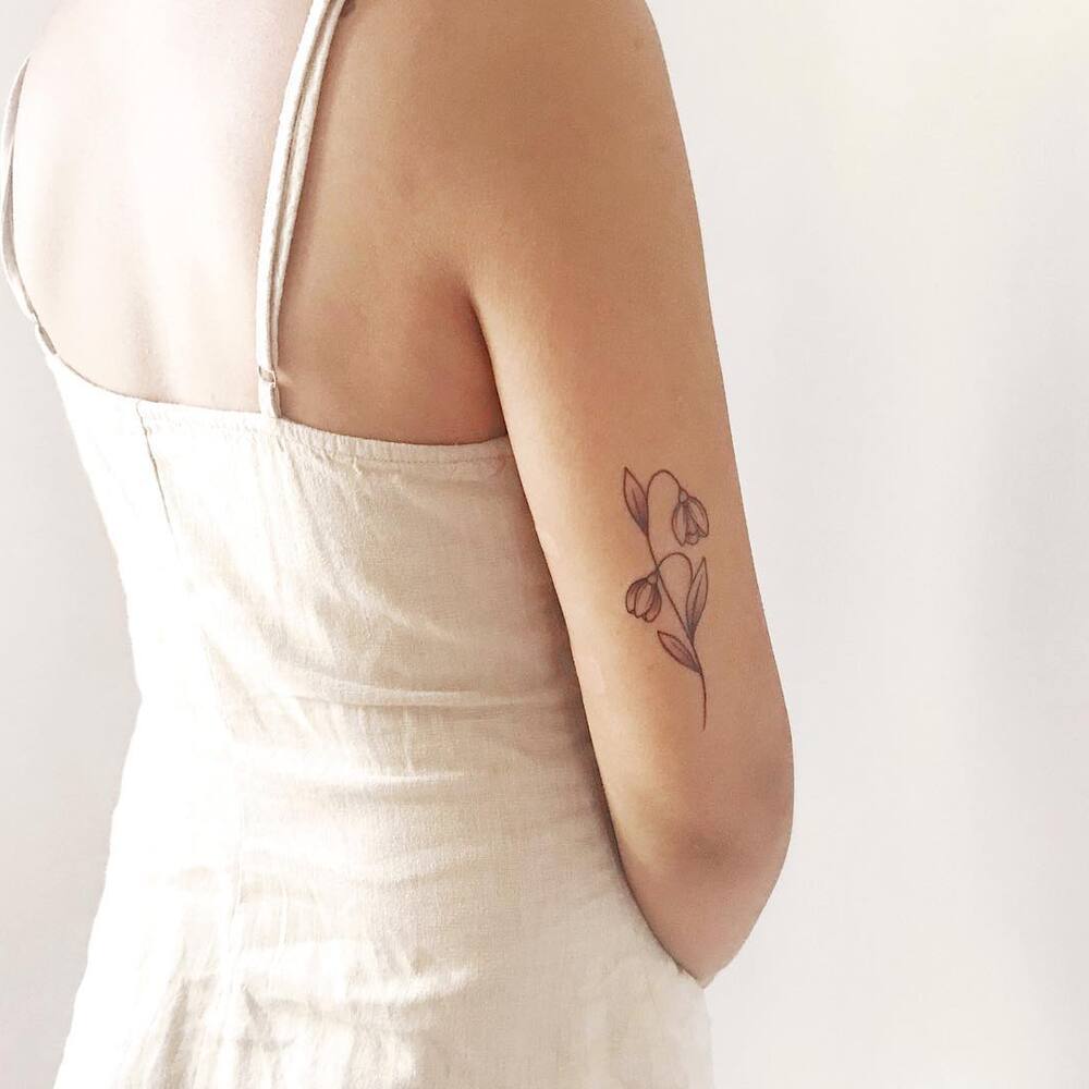 Snowdrop flower tattoo for January born #tattoo #tattooartist #januaryborn  - YouTube