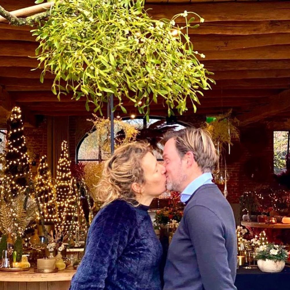 Kissing Under the Mistletoe for Christmas