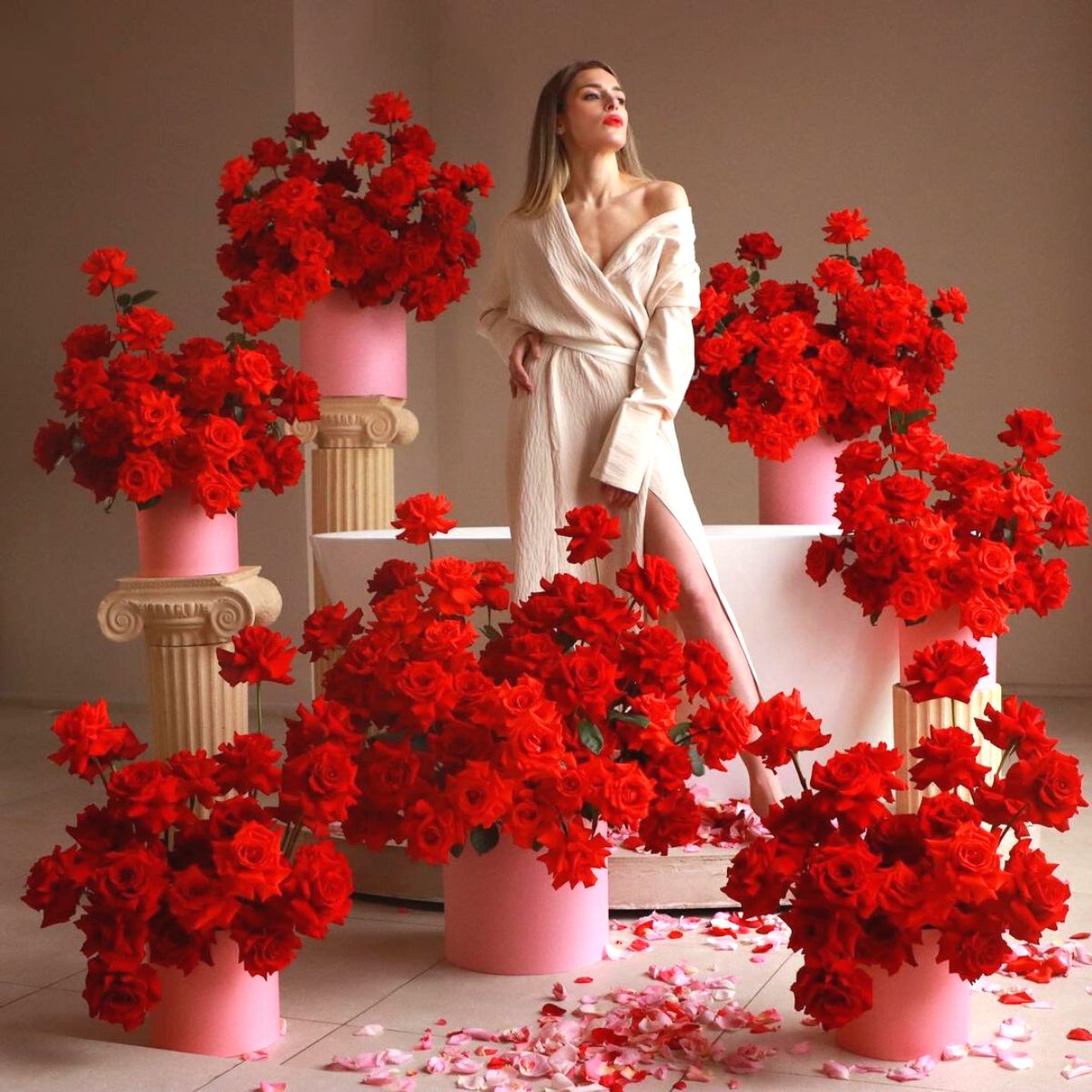 Uniquely crafted Valentines Day arrangements and decor by Lacy Bird