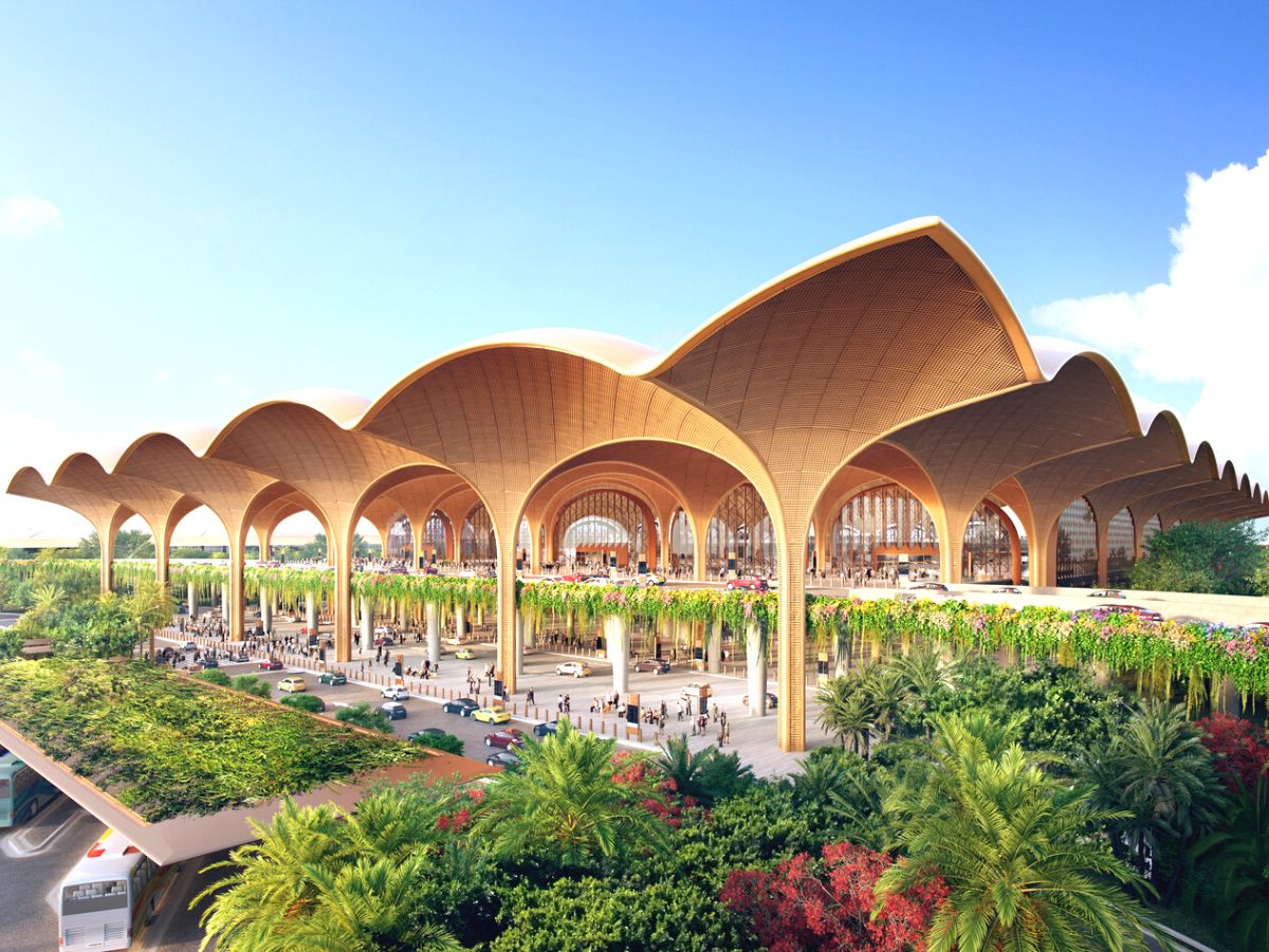 Plant haven at the future airport of Cambodia