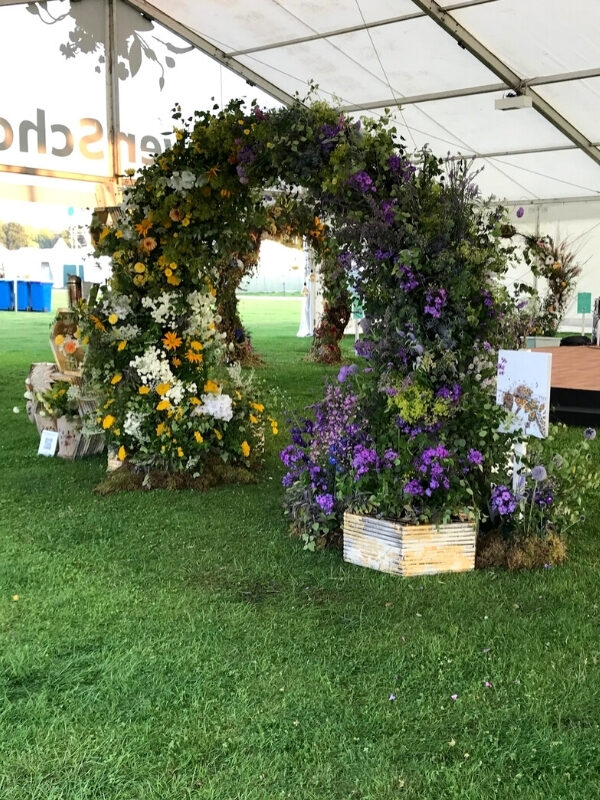 Show-Stopping 'Bee Friendly, Bee Kind' Floral Installation at the RHS Tatton Flower Show Moongate