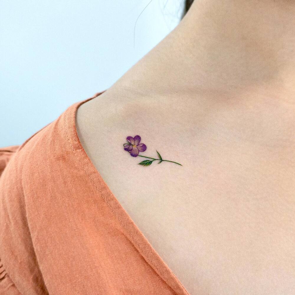 Violet Flower tattoos art