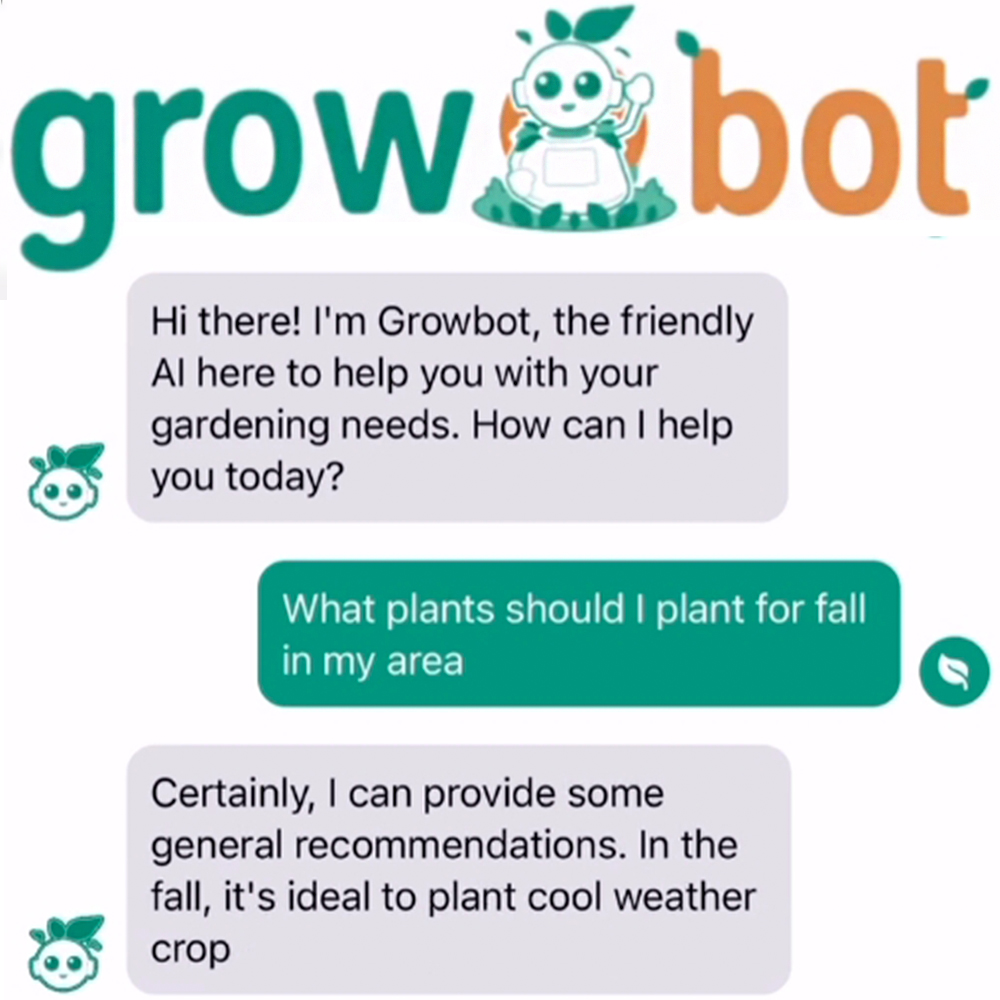 Growbot app example