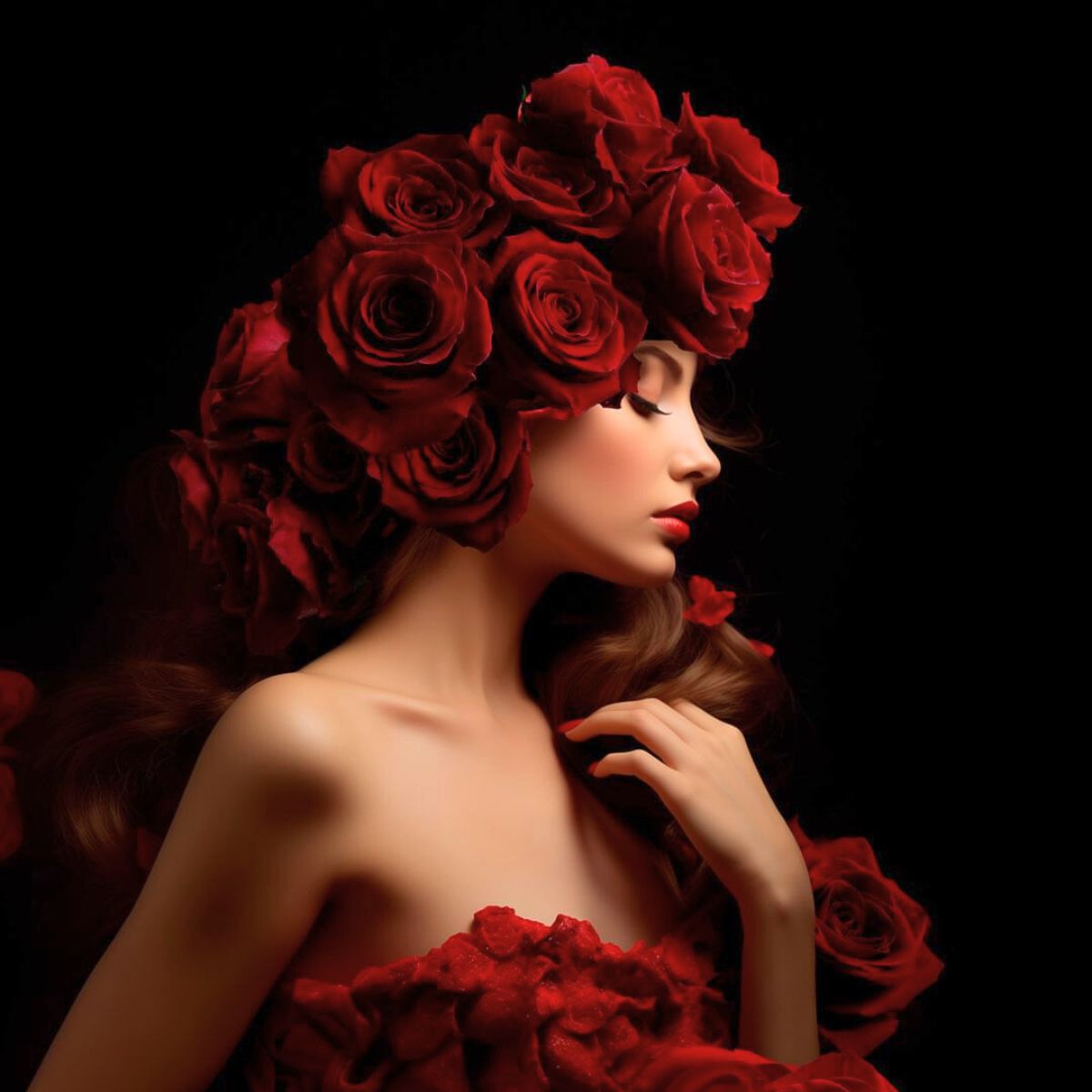 Fortune red roses by Plantec