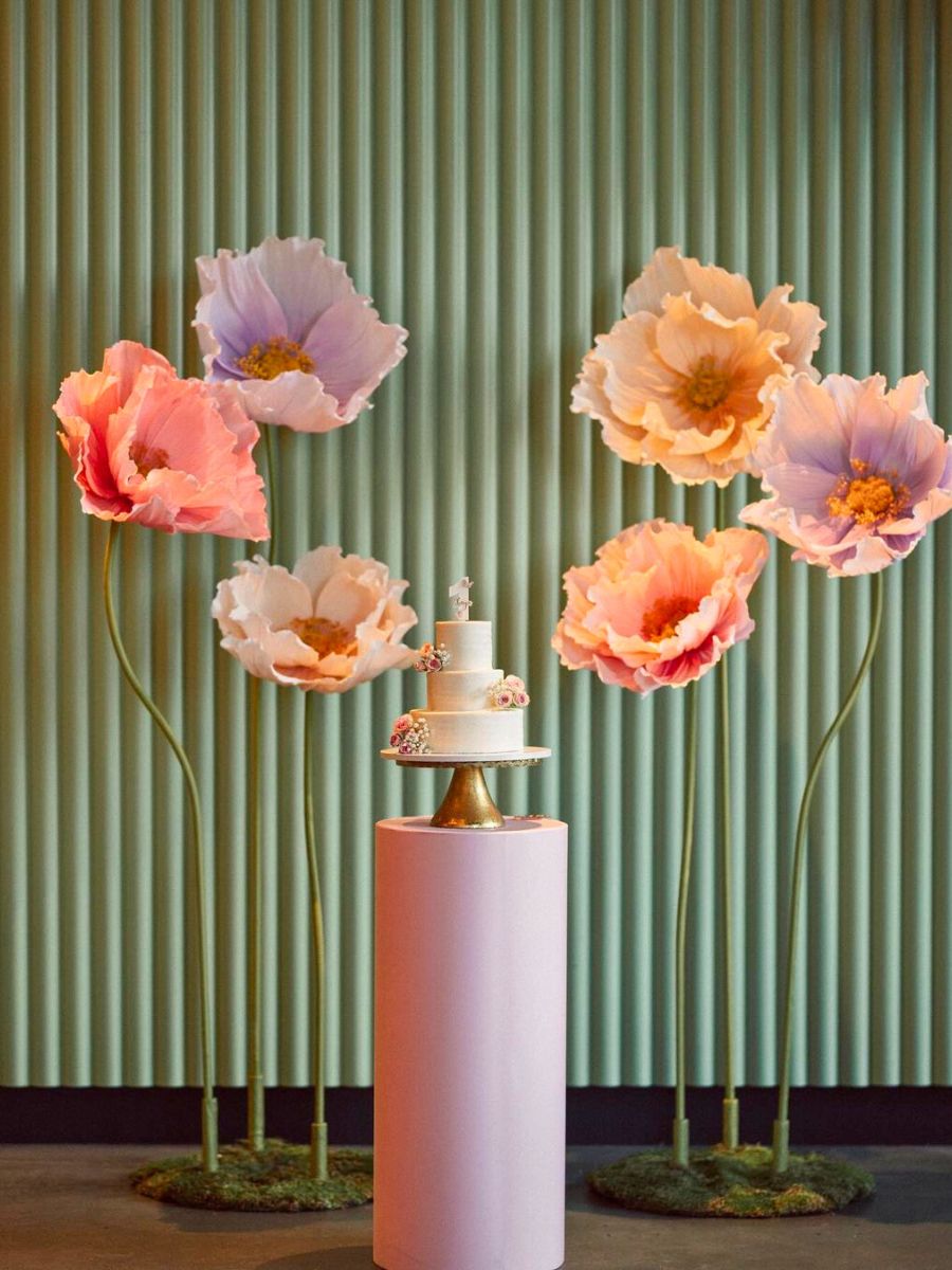 Larger than life floral installations by Flower Lab